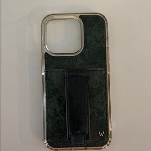 Elegant Black Floral Phone Case